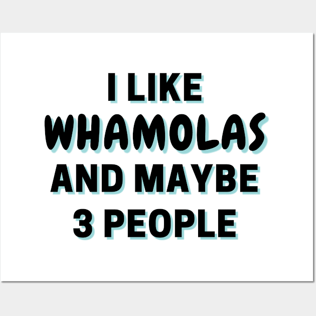 I Like Whamolas And Maybe 3 People Wall Art by Word Minimalism